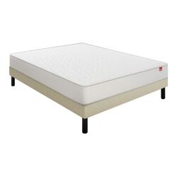 EPEDA Ensemble Matelas Sommier 140 x 190 Voyage 140x190 + sommier lin + pieds