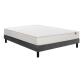 EPEDA Ensemble Matelas Sommier 160 x 200 Voyage 160x200 + sommier gris + pieds