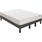 EPEDA Ensemble Matelas Sommier 160 x 200 Voyage 160x200 + 2 sommiers gris fumé pieds