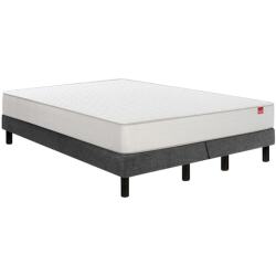 EPEDA Ensemble Matelas Sommier 160 x 200 Voyage 160x200 + 2 sommiers gris pieds