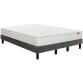 EPEDA Ensemble Matelas Sommier 160 x 200 Voyage 160x200 + 2 sommiers gris pieds