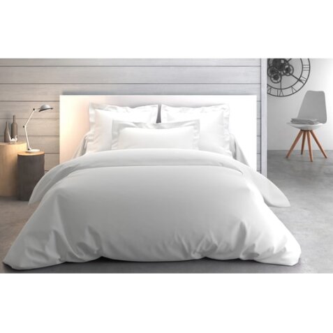 ANNE DE SOLENE Housse de couette Housse couette Vexin 300x240cm blanc Percale 80F