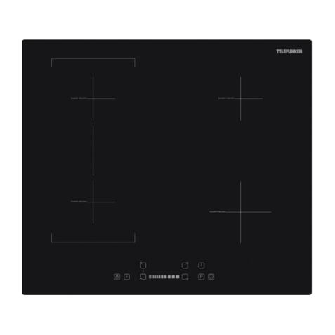 TELEFUNKEN Plaque induction TK4IBR, 4 foyers, 4 booster, Timer, Slider