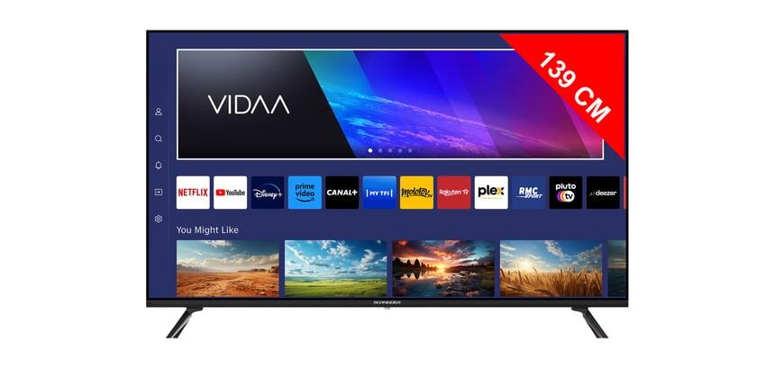 SCHNEIDER TV QLED 4K 139 cm SERIE A1 / QLED TV 4K UHD Smart VIDAA