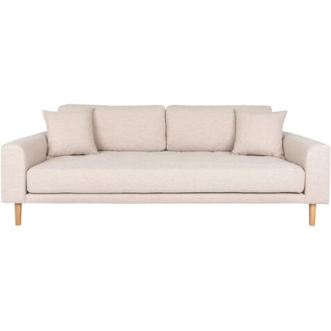 HOUSE NORDIC Canapé tissu Lido 3 places sable (210x93x78)