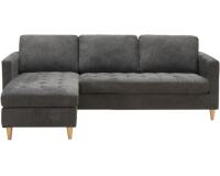 HOUSE NORDIC Canapé tissu Angle reversible Firenze gris