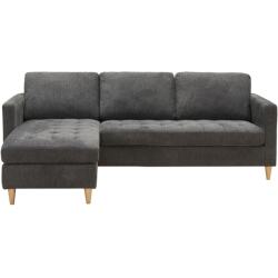 HOUSE NORDIC Canapé tissu Angle reversible Firenze gris
