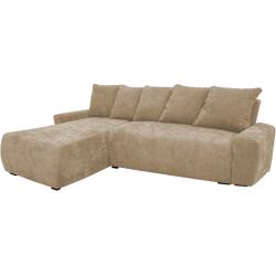 UB DESIGN Canapé lit Shelby angle gauche convertible sable