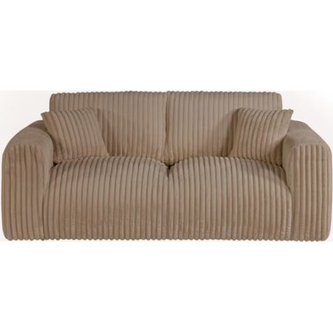 HIMA Canapé tissu Nuage 3 Places coloris taupe