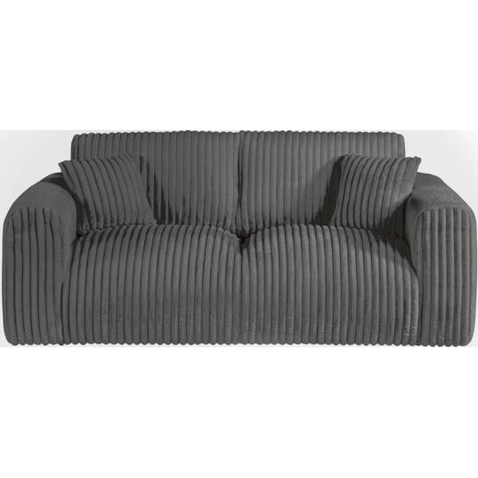 HIMA Canapé tissu Nuage 3 Places coloris anthacite