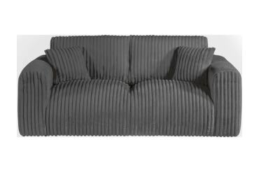 HIMA Canapé tissu Nuage 3 Places coloris anthacite