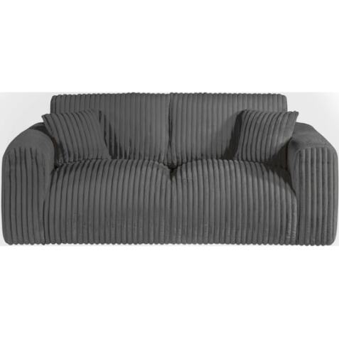 HIMA Canapé tissu Nuage 3 Places coloris anthacite