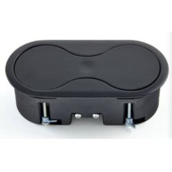 MSA Prise relais Bloc prise+USB EIGHT Noir