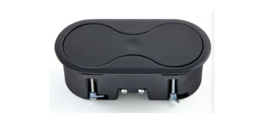 MSA Prise relais Bloc prise+USB EIGHT Noir