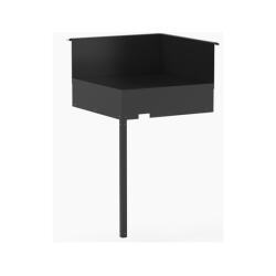 FORGE ADOUR Support d'angle Support angle 60 cm, Acier , Noir, Serie N