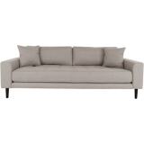 HOUSE NORDIC Canapé tissu Lido 3 places stone (210x93x78)