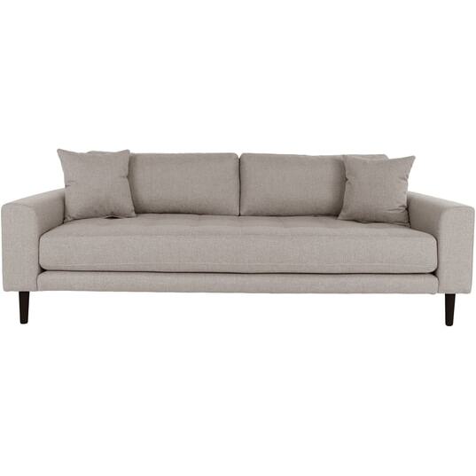 HOUSE NORDIC Canapé tissu Lido 3 places stone (210x93x78)