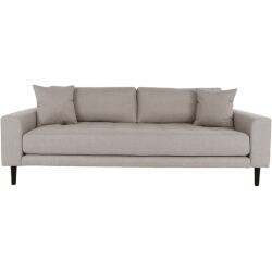 HOUSE NORDIC Canapé tissu Lido 3 places stone (210x93x78)