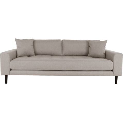 HOUSE NORDIC Canapé tissu Lido 3 places stone (210x93x78)