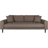 HOUSE NORDIC Canapé tissu Lido 3 places marron (210x93x78)