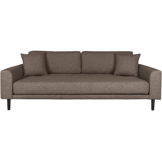 HOUSE NORDIC Canapé tissu Lido 3 places marron (210x93x78)