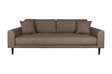 HOUSE NORDIC Canapé tissu Lido 3 places marron (210x93x78)