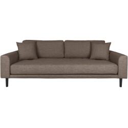 HOUSE NORDIC Canapé tissu Lido 3 places marron (210x93x78)