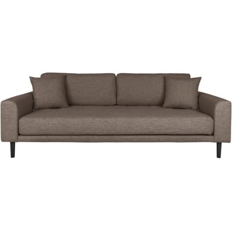 HOUSE NORDIC Canapé tissu Lido 3 places marron (210x93x78)