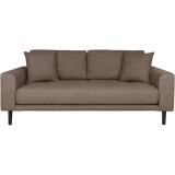 HOUSE NORDIC Canapé tissu Lido 2,5 places marron (180x93x76)