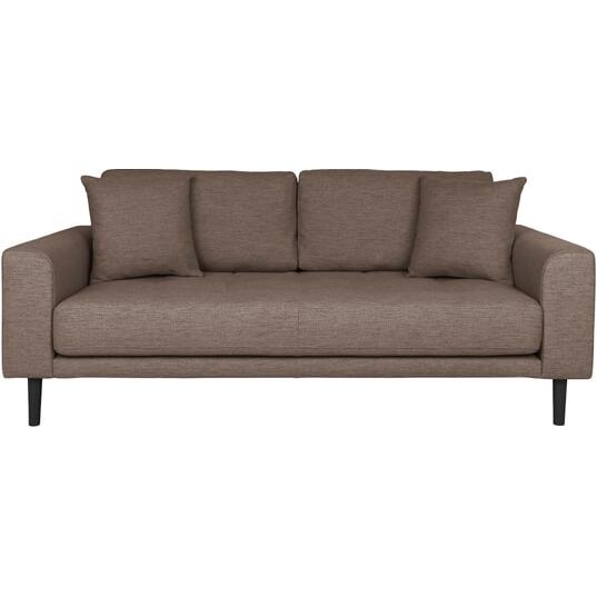 HOUSE NORDIC Canapé tissu Lido 2,5 places marron (180x93x76)