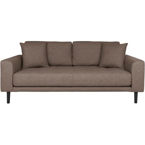 HOUSE NORDIC Canapé tissu Lido 2,5 places marron (180x93x76)
