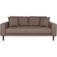 HOUSE NORDIC Canapé tissu Lido 2,5 places marron (180x93x76)