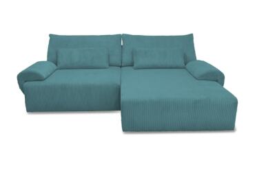 UB DESIGN Canapé lit Bulbe bleu réversible convertible avec coffre