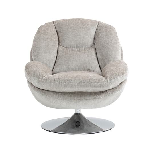 PRO LIVING Fauteuil pivotant Topi taupe