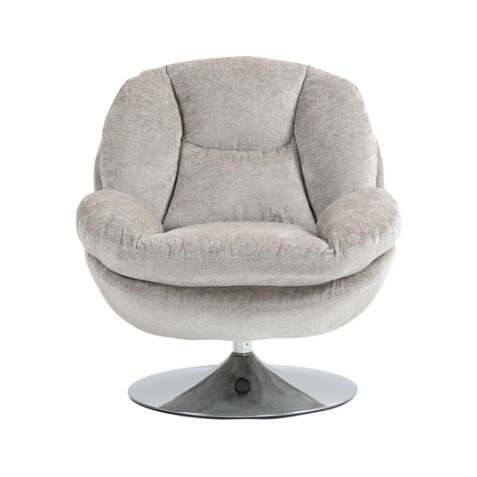 PRO LIVING Fauteuil pivotant Topi taupe