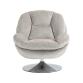 PRO LIVING Fauteuil pivotant Topi taupe