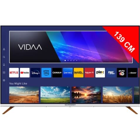 SCHNEIDER TV QLED 4K 139 cm TV QLED UHD 139 cm Smart VIDAA / SERIE FIORD