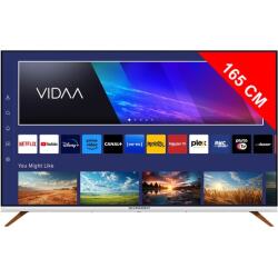 SCHNEIDER TV QLED 4K 165 cm GMS65F1 Smart VIDAA - SERIE FJORD