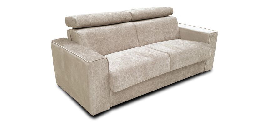 CONCEPT1 Canapé lit Andorra 3 places 140 maia beige