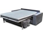 CONCEPT1 Canapé lit Andorra 3 places 140 maia gris