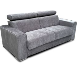 CONCEPT1 Canapé lit Andorra 3 places 140 maia gris