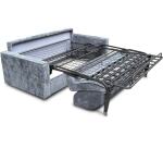 CITY Canapé lit Détroit 3 places glory gris cl (H14 140cm 28kg/m3)