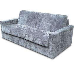 CITY Canapé lit Détroit 3 places glory gris cl (H14 140cm 28kg/m3)
