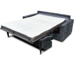 CITY Canapé lit Détroit 3 places glory gris fo (H14 140cm 28kg/m3)