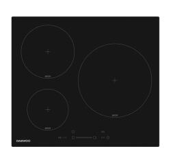 DAEWOO Plaque induction BH6ISF31BNM, 3 foyers, 3 boosters, 7200w