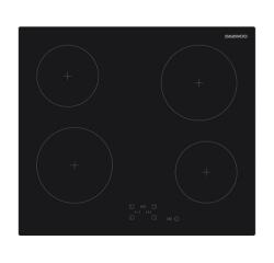 DAEWOO Plaque vitroceramique BH6VTF27BNM, 4 foyers, 9 niveaux , 6000w