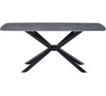 CONCEPT1 Table Abraham gris anthracite 180x90x75 H 100% céramique