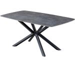 CONCEPT1 Table Abraham gris anthracite 180x90x75 H 100% céramique