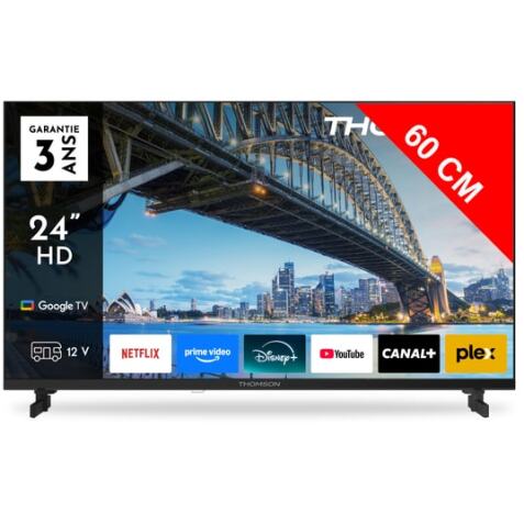 THOMSON TV LED 60 cm Thomson Google TV 24 HD 12V