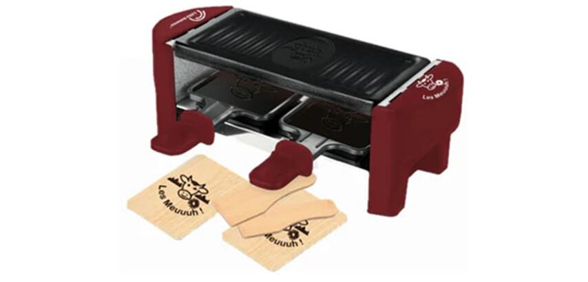 LITTLE BALANCE Raclette Multifonction Raclette 2 personnes piment